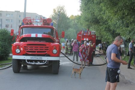 Пожар на ул. Марата