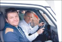 Д. Алешковский и главврач С. Вишняков.