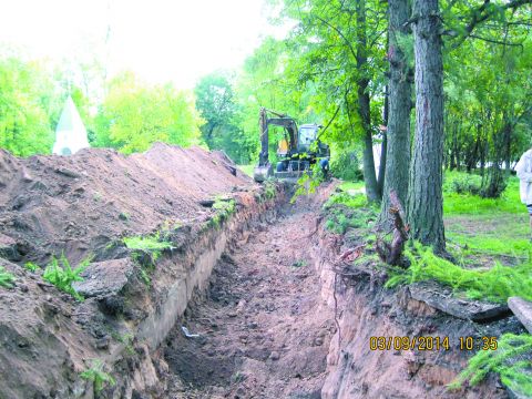 Работы по прокладке теплотрассы начались